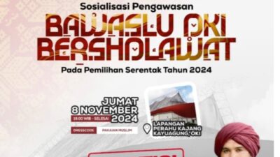 Hadirkan Ustad Deri Sulaiman Bawaslu OKI Gelar Sholawatan
